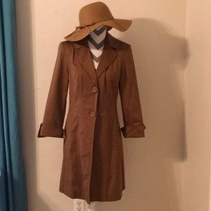 Nine West Brown trench coat size S/P